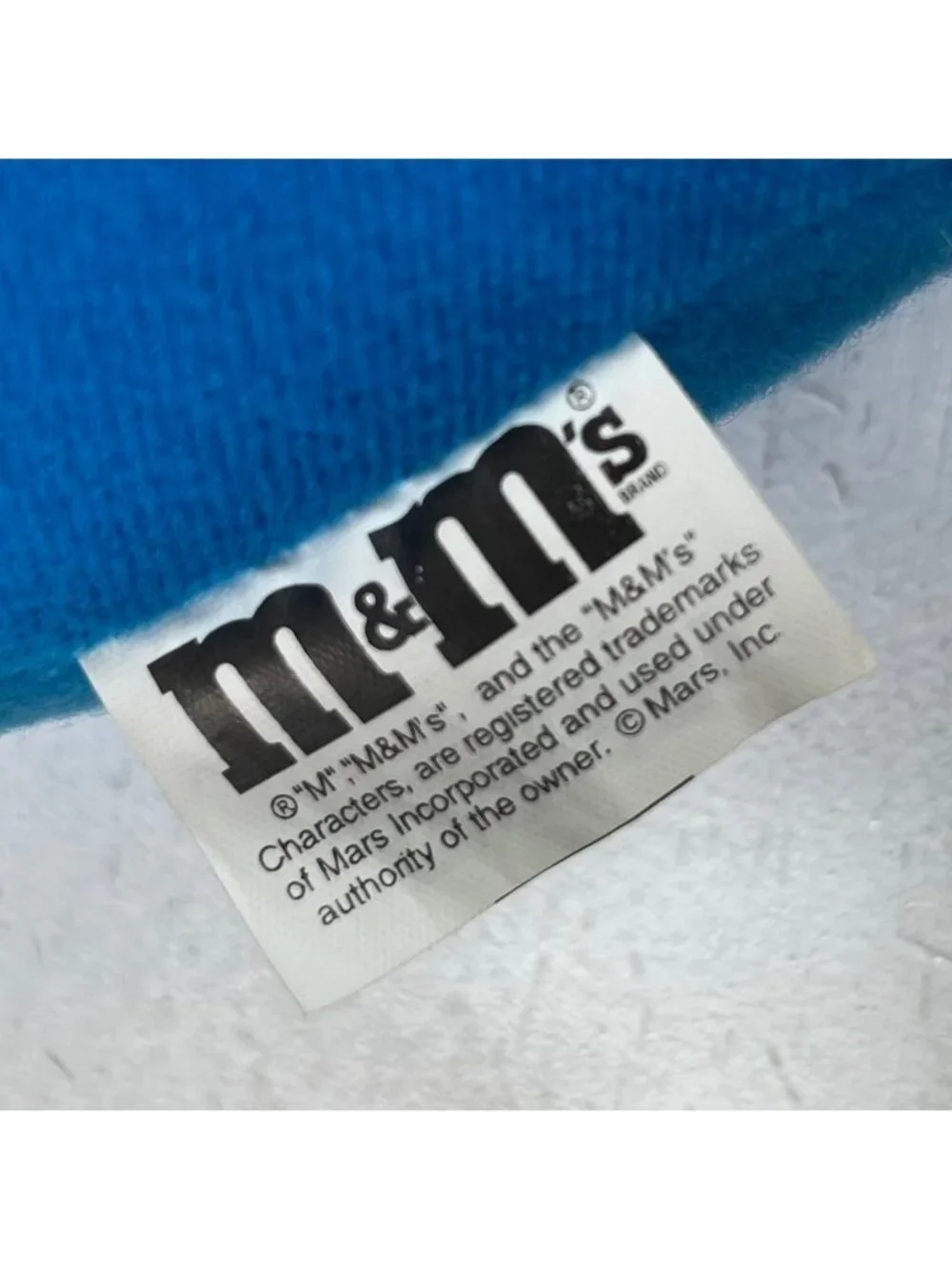 M&Ms Character Plush Toy Blue Hand Stitched Stuffed